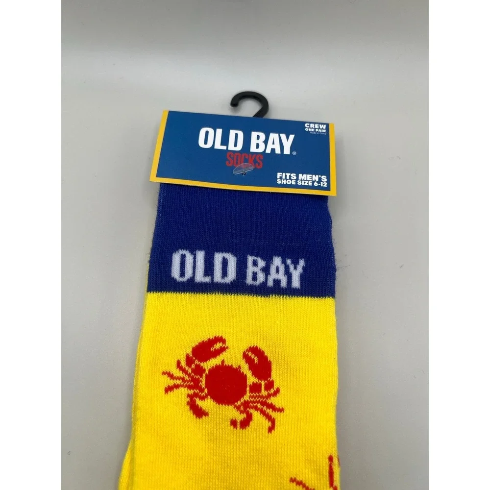 Fun Novelty socks fit men size 16-12 Old‎ Bay